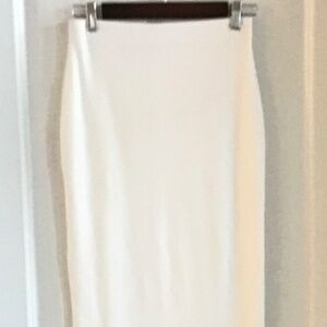 Revamped white pencil skirt size M